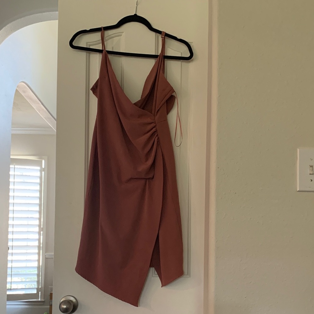 Chelsea28 Asymmetrical Dress in Mauve
